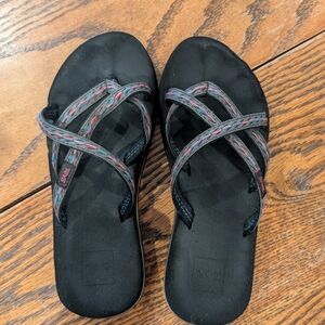 Teva Black and Pink Women's Sandals